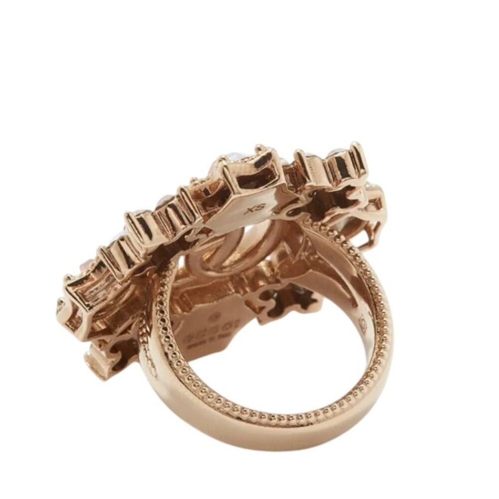 Gucci GG Marmont Crystal Flower Ring 753792 J1D50 8006 Size L NEW - Picture 4 of 15